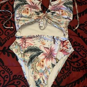 Floral Cutout Swimsuit